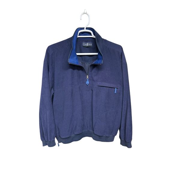 Arnold Palmer Men’s Quarter Zip Golf Pullover Jacket Windbreaker Blue‎ Size XL - Picture 1 of 7
